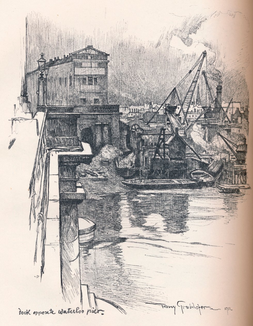 Waterloo İskelesi Karşısı Rıhtım, c1902 by Tony Grubhofer