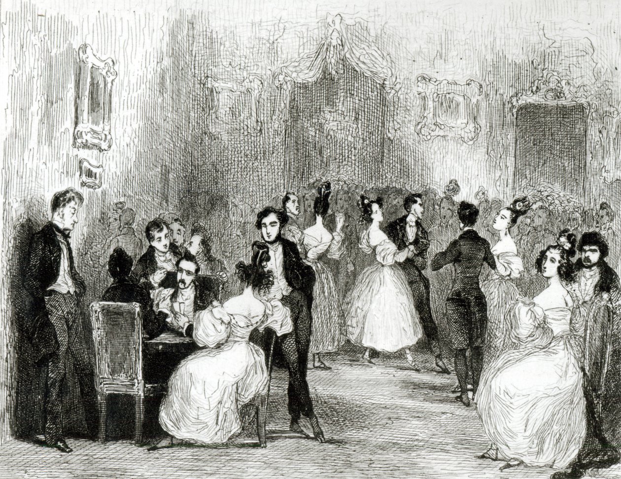 An Evening at the House of Charles Nodier (1780-1844) 1831   by Tony Johannot