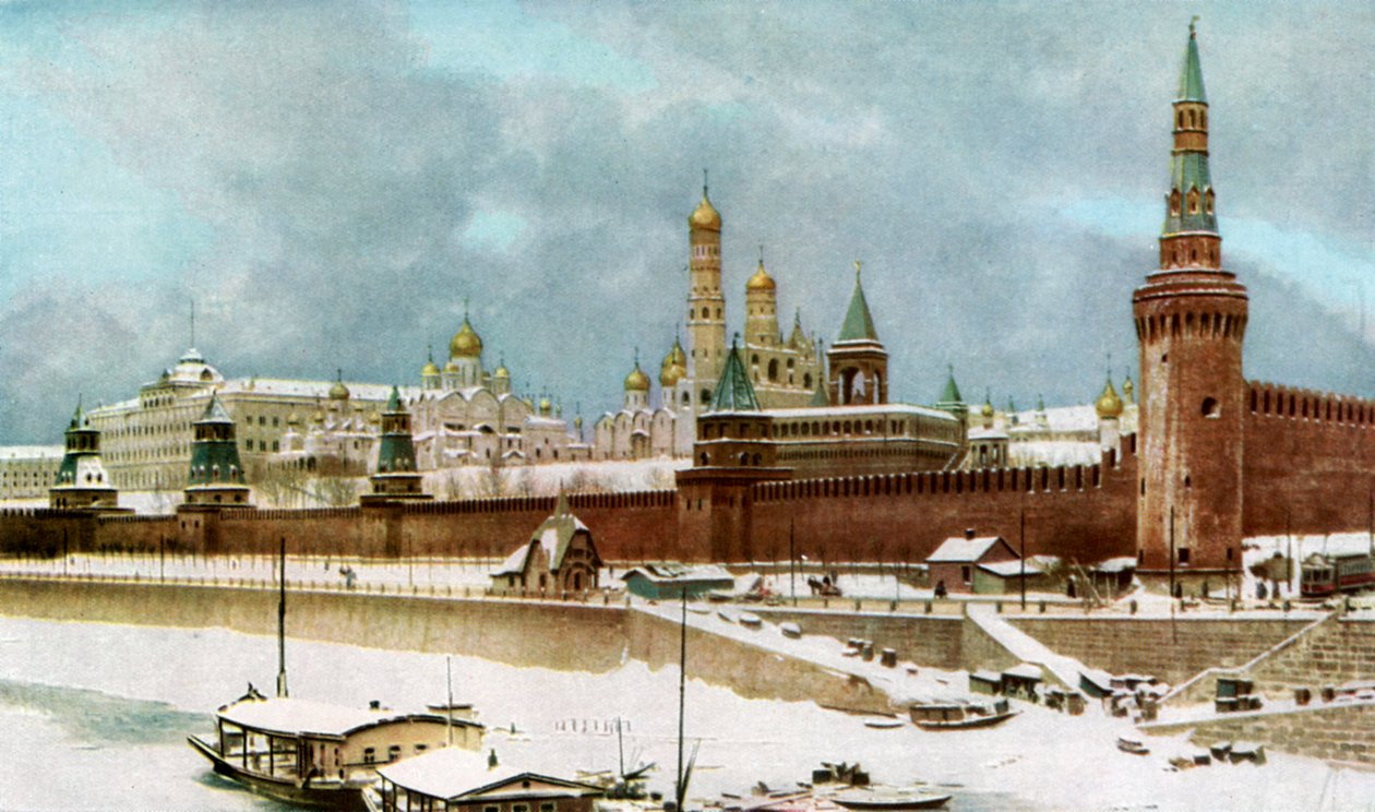 Kremlin, Moskova, Rusya, 1930