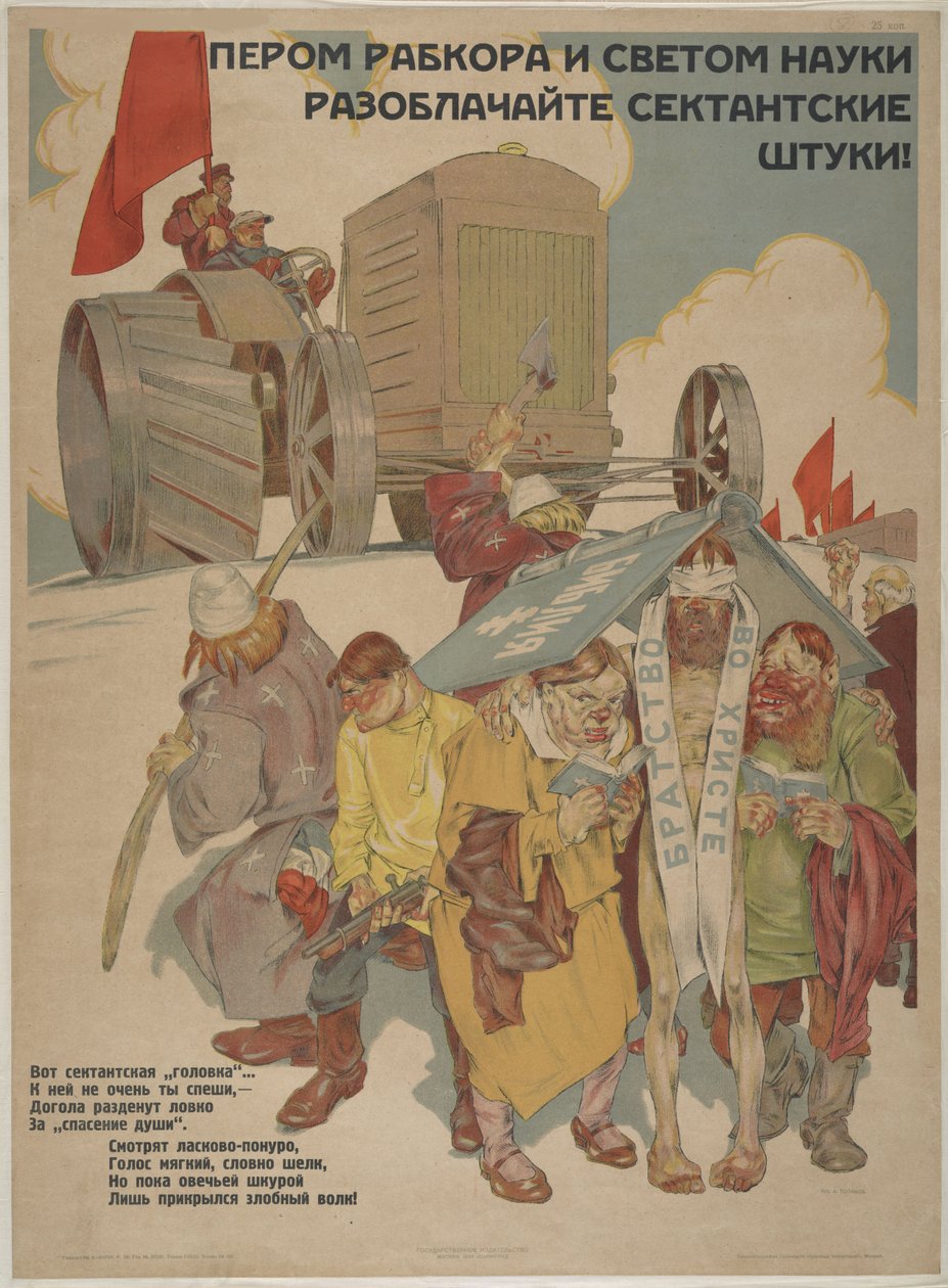 Bilimin kalemi ve ışığıyla tarikatların işleyişlerini gözler önüne seriyor, 1929. by Topikov