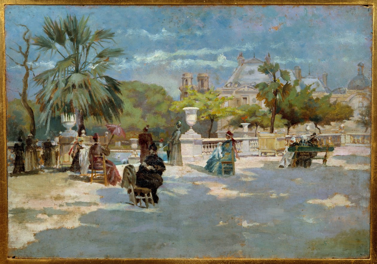 Torello Ancillotti (1843-1899) tarafından yapılan Midi Resminin Manzarası 19. yüzyıl Floransa Modern Sanat Müzesi by Torello Ancillotti