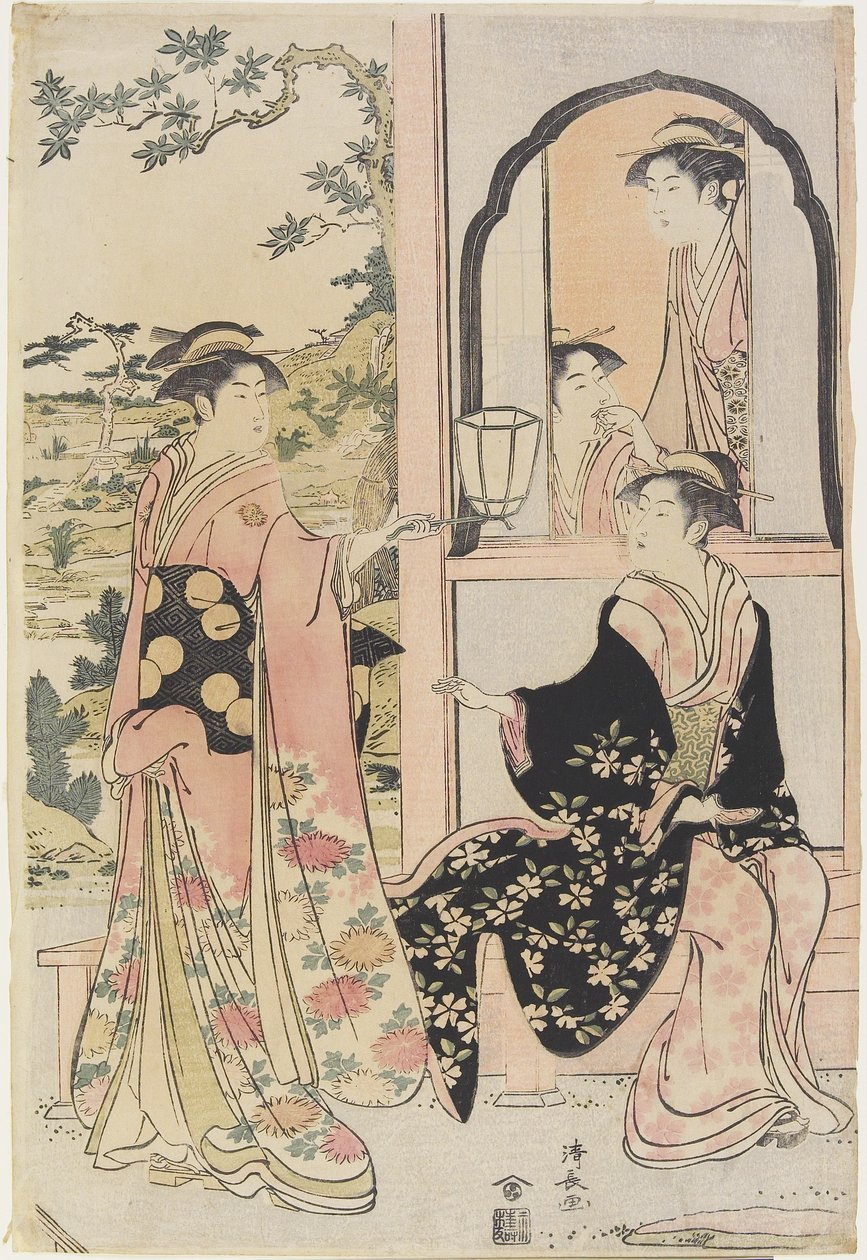 Siyah Giyen Adamlar, Siyah Giyen Adamlar, Siyah Giyen Adamlar, Siyah Giyen Adamlar, Siyah Giyen Adamlar, Siyah Giyen Adamlar, Siyah Giyen Adamlar, 1785 by Torii Kiyonaga