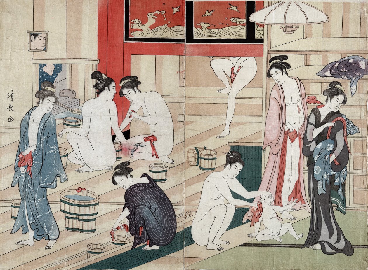 Umumi hamam, 1780 by Torii Kiyonaga