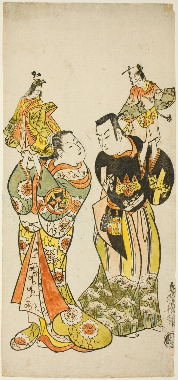 Aktörler Yamashita Kinsaku I ve Hayakawa Hatsuse, 1725