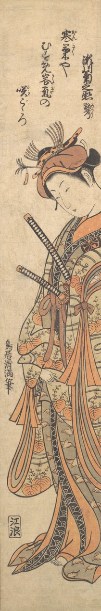 İkinci Segawa Kikunojo Edebi Adıyla Yaygın Olarak Bilinir, Roko, yak. 1762., yakl. 1762. by Torii Kiyomitsu