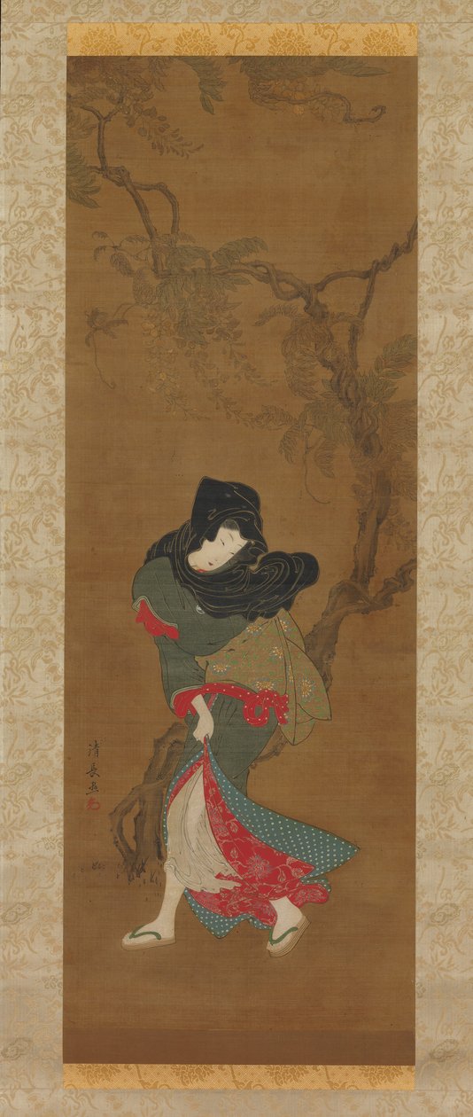 Yaz Esintisindeki Güzellik, 18. yüzyıl. by Torii Kiyonaga