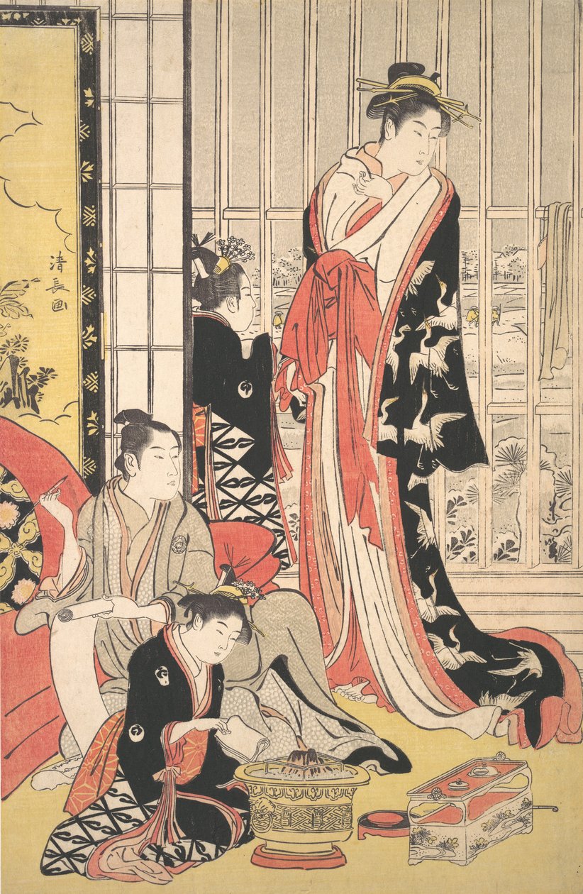 İç Mekan, ca. 1788. by Torii Kiyonaga