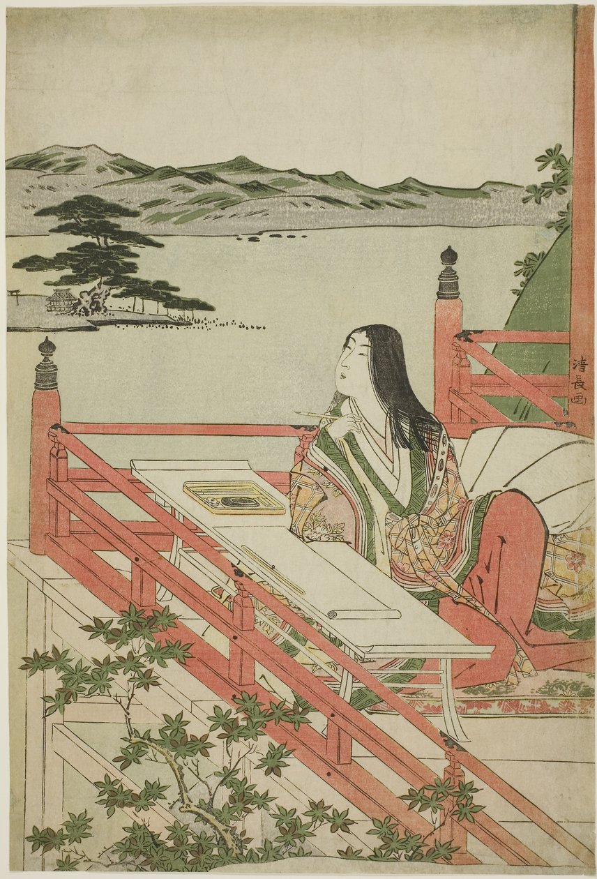 Murasaki Şikibu, 1779-1789 by Torii Kiyonaga