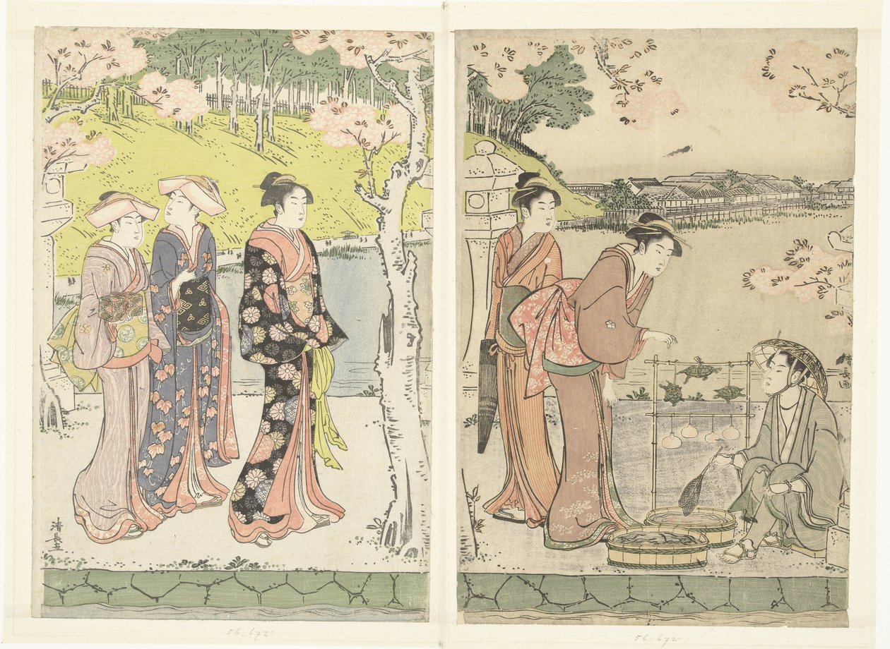kaplumbağa satıcısı by Torii Kiyonaga