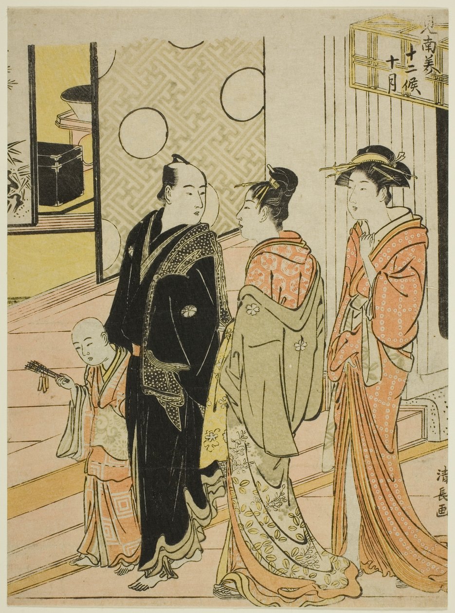 Onuncu Ay (Jugatsu), "Güneyde On İki Ay (Minami juni ko)" dizisinden by Torii Kiyonaga