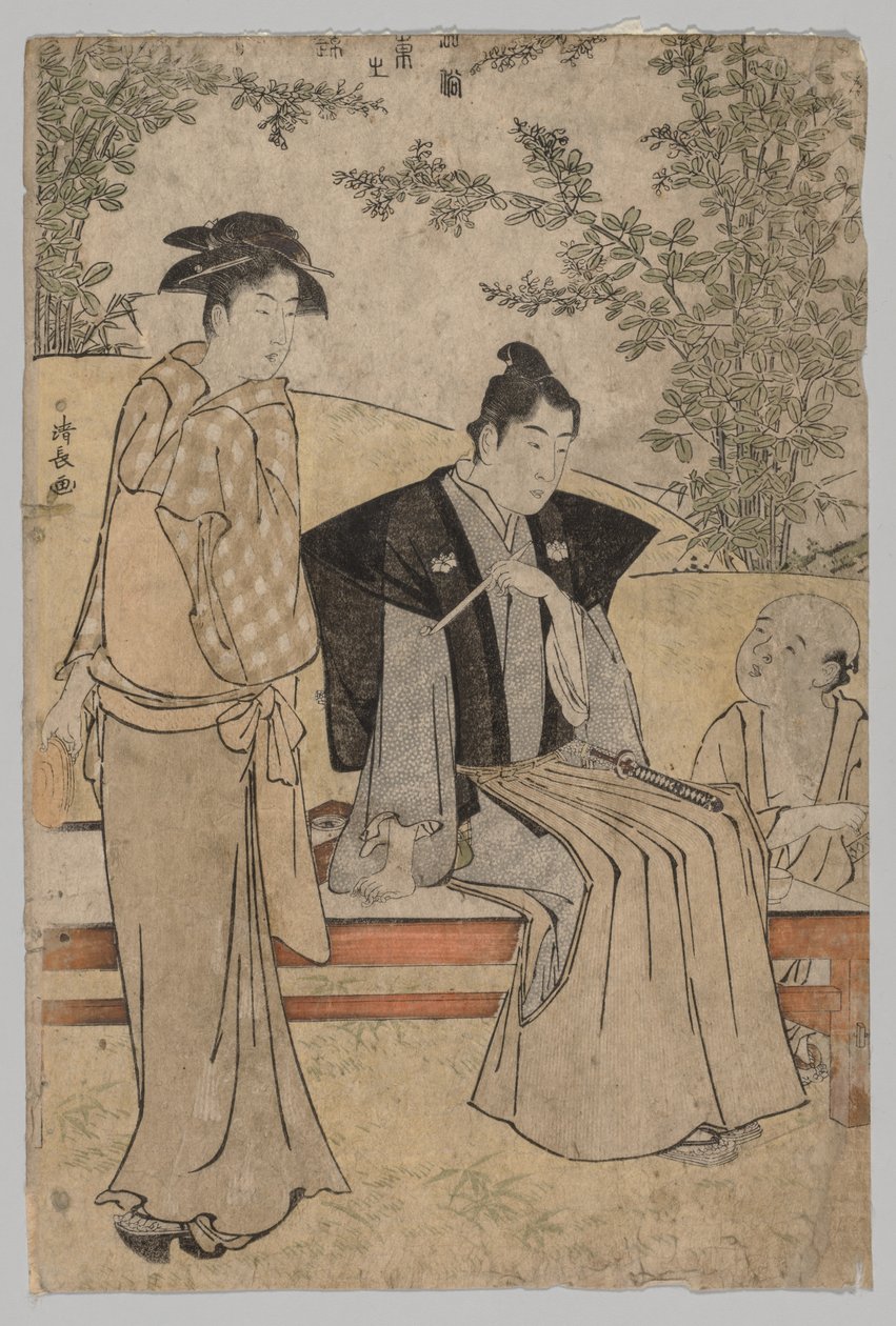 İki Aşık (Modada Doğunun Brocades serisinden) by Torii Kiyonaga