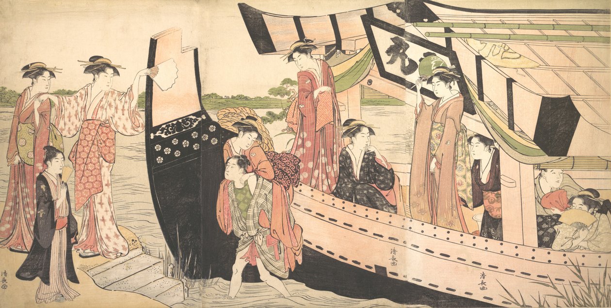Sumida Nehri üzerindeki Mukojima