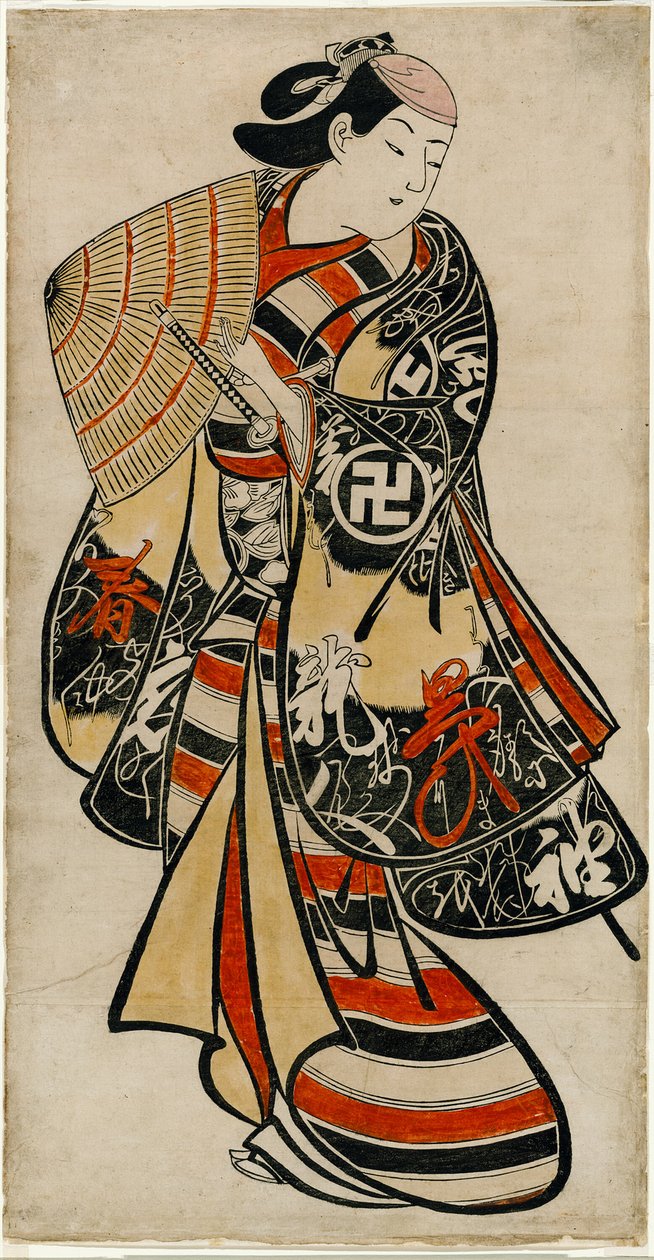 Kadınsı bir genç olarak Aktör Takii Hannosuke by Torii Kiyonobu I