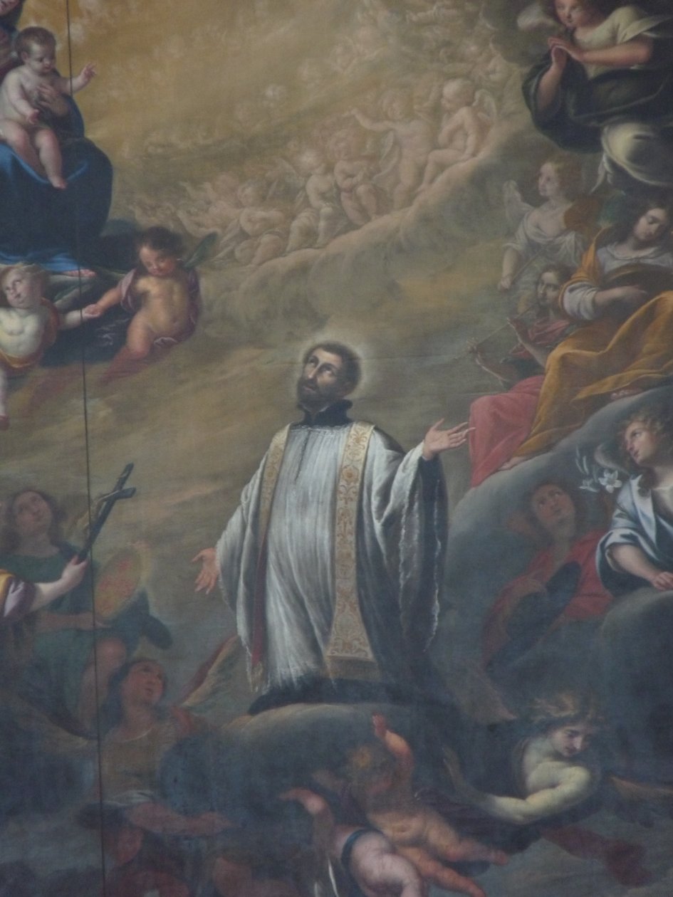 Aziz Francis Xavier (bir sunak resminden detay) by Torriani