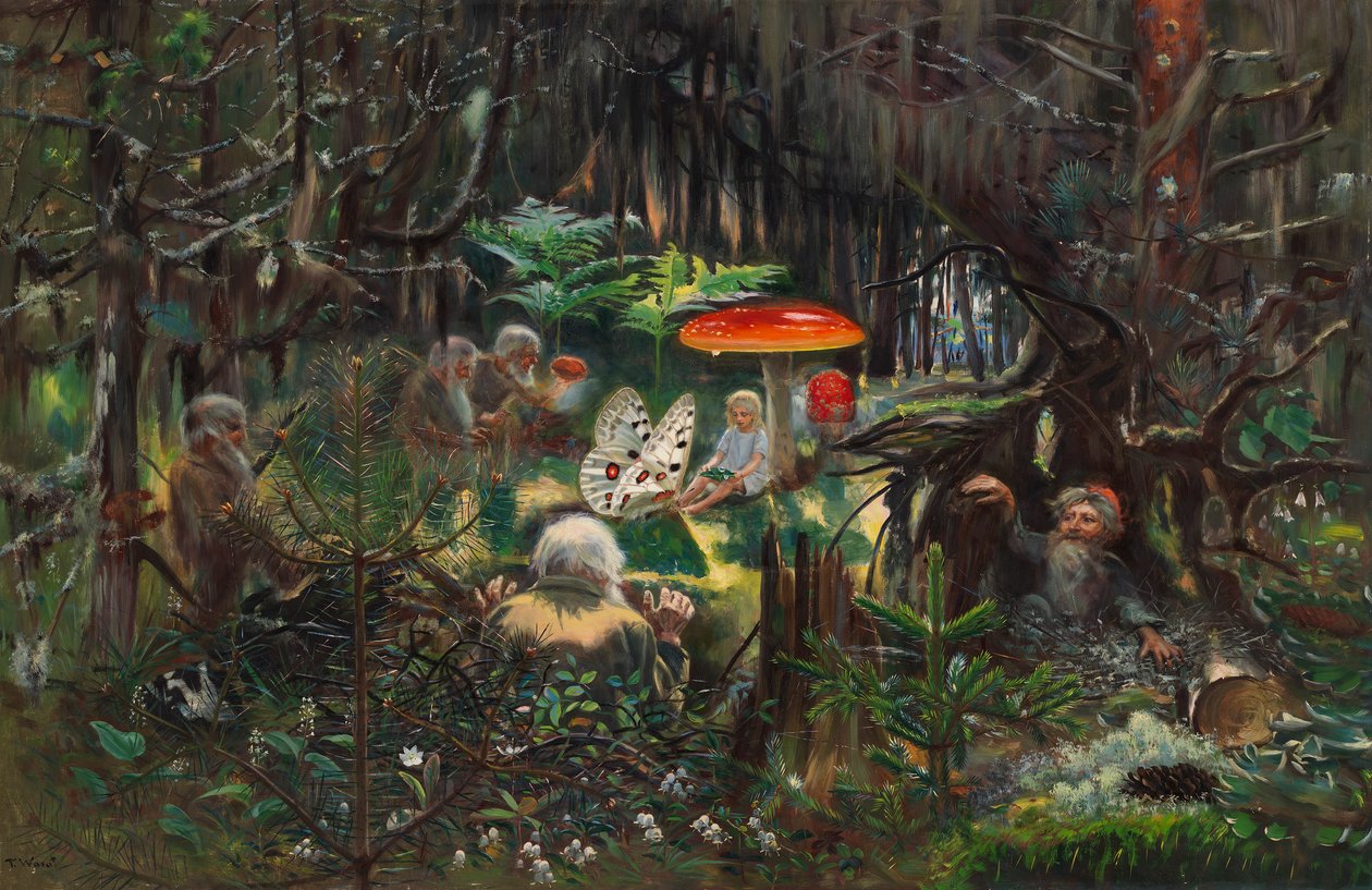 Masal Prensesi, c.1896 (tuval üzerine yağlıboya) by Torsten Wasastjerna
