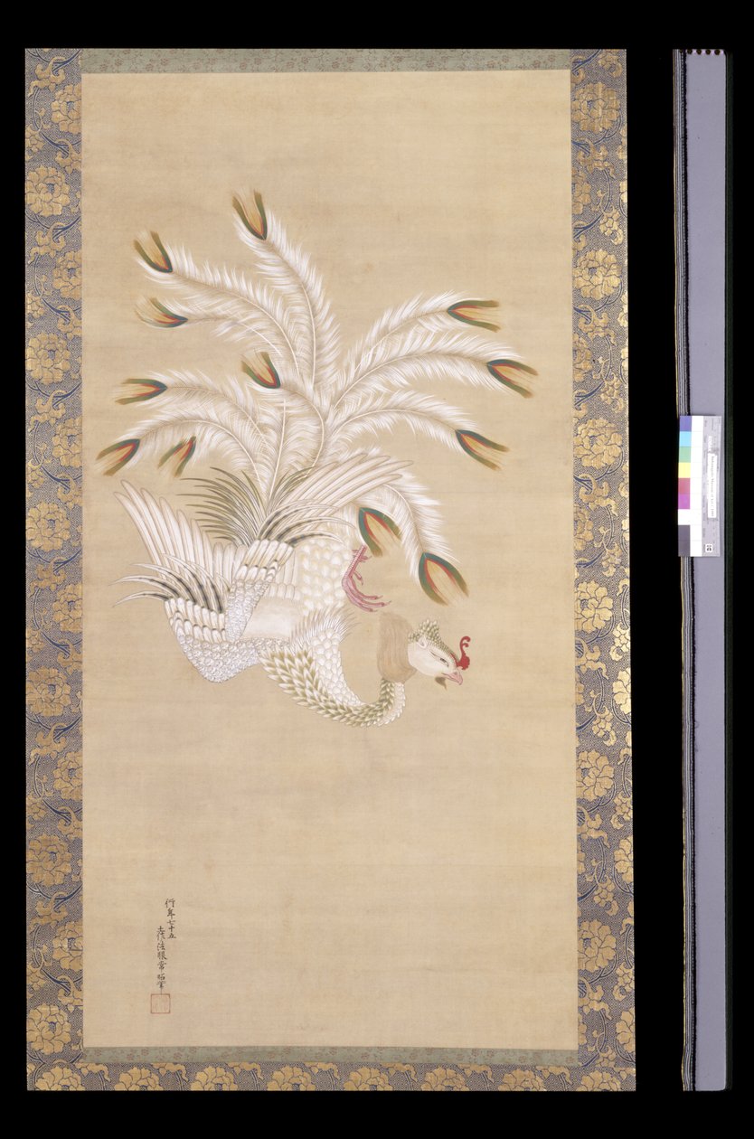 Phoenix, Chinese Beauty, Phoenix And Peacock'dan (ipek üzerine mürekkep ve renkli) by Tosa Mitsuoki
