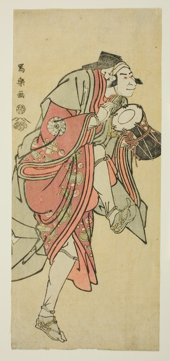 Nakamura Ataru Nakamura İyi üye Tee Road f Aramaki Ear White ve Tora ぢ s Tool Ise d As Festival Waka by Toshusai Sharaku