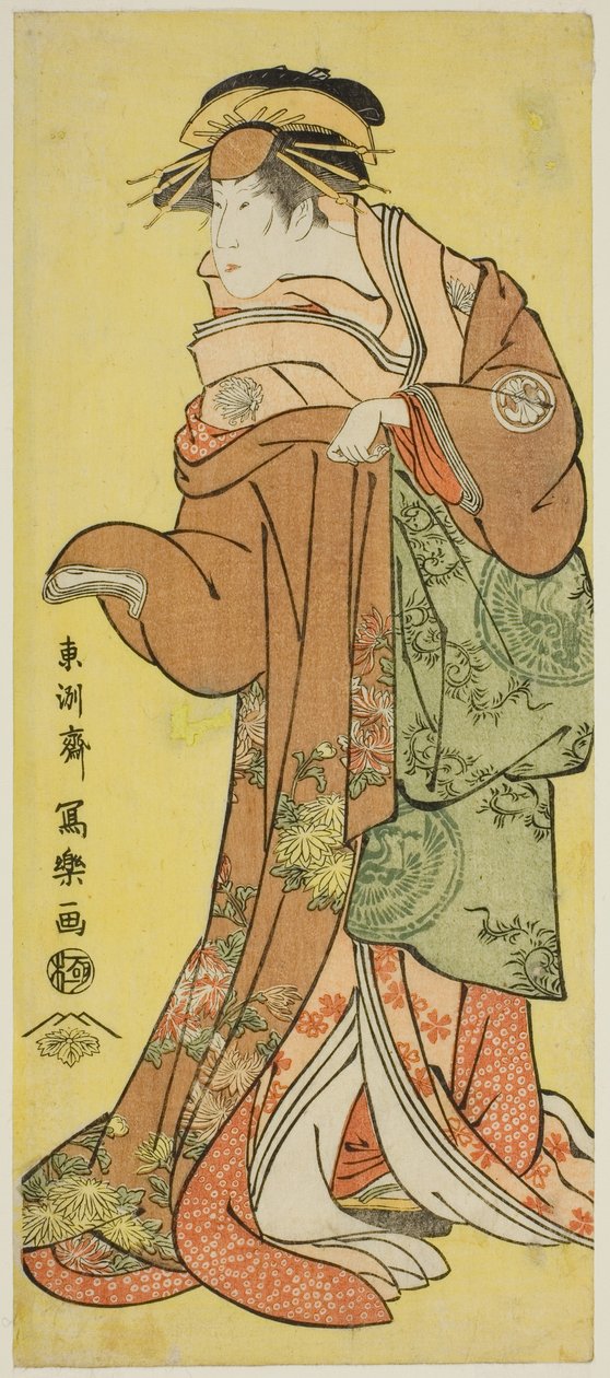 Segawa Kiku no Onna, okul üyesi, okul r, Katsuragi by Toshusai Sharaku