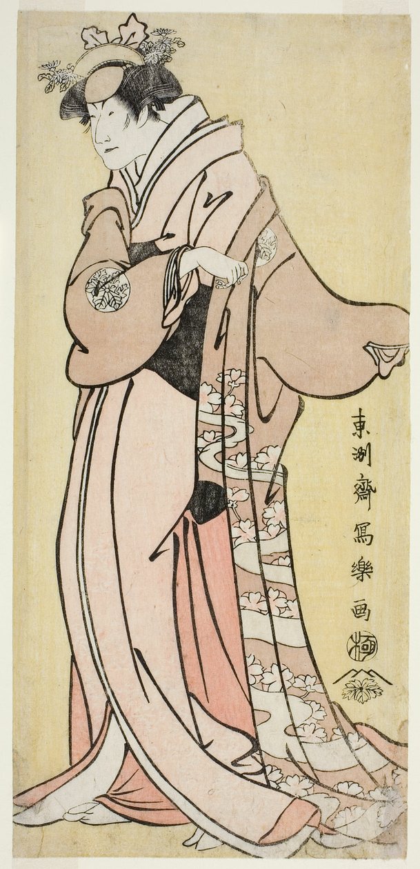 Aktör Nakayama Tomisaburo I, Leydi Tsukuba, Yoshioki'nin Karısı (Shodai Nakayama Tomisaburo no Yoshioki Midai Tsukuba Gozen) by Toshusai Sharaku