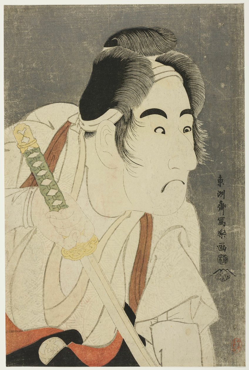 Aktör Bando Mitsugoro II Ishii Genzo olarak by Toshusai Sharaku