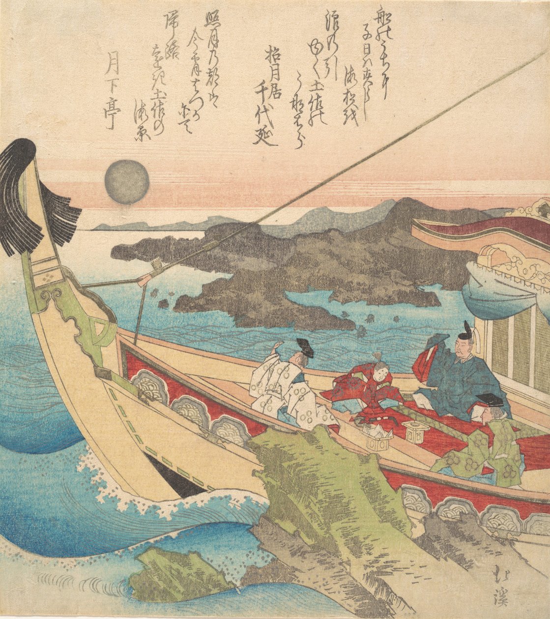 Tosa yakınlarındaki İç Deniz, yaklaşık. 1820. by Totoya Hokkei