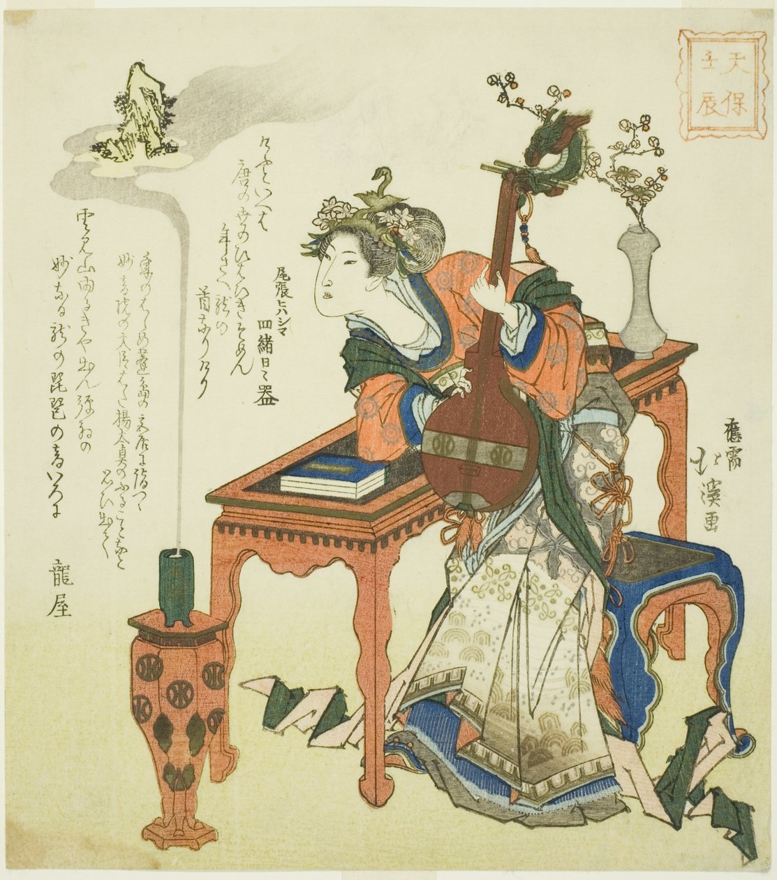 Tenpo Döneminin Küçük Su Ejderhası Yılı by Totoya Hokkei