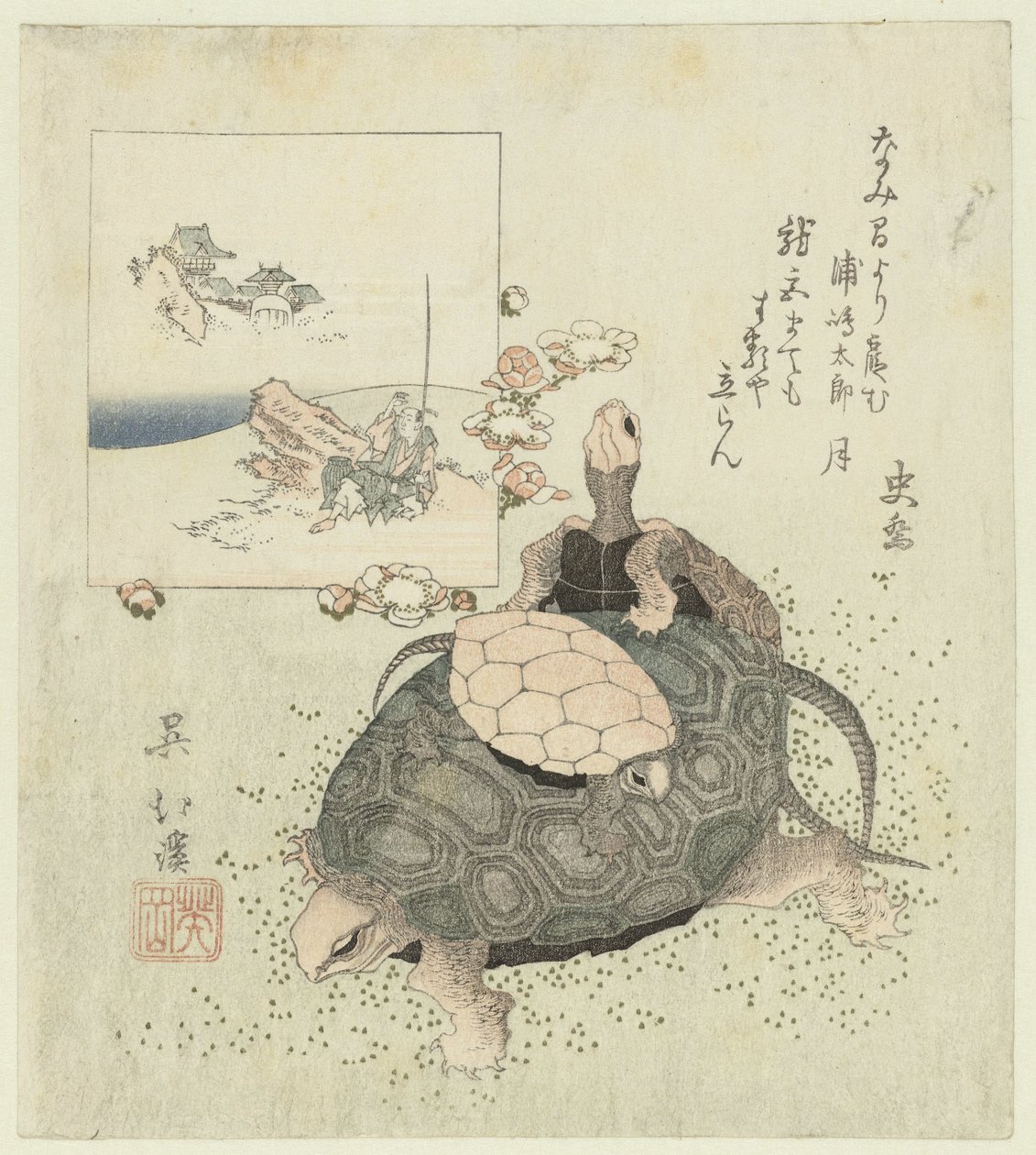 Kaplumbağalar by Totoya Hokkei