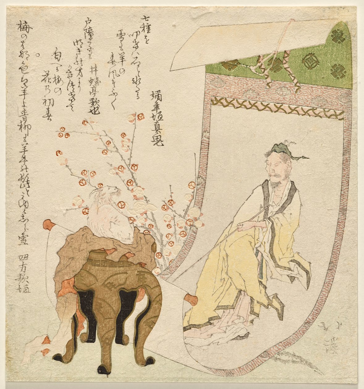 Çin münzevisinin açılmamış parşömeni by Totoya Hokkei
