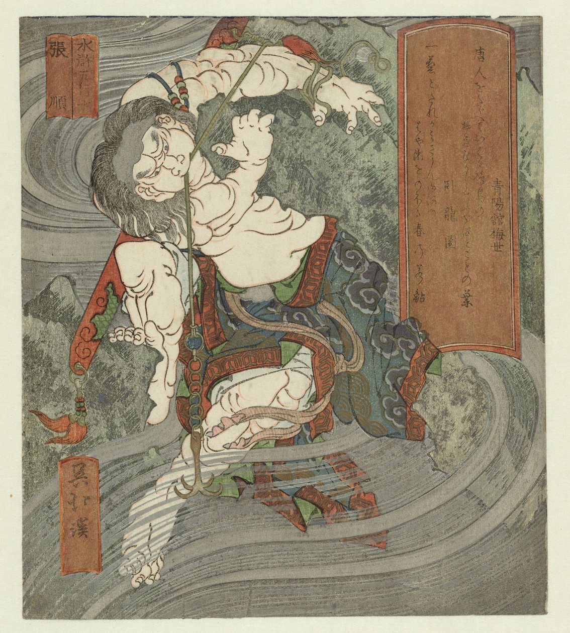 Su, Çojun Mizu - Chôjun (nesne üzerindeki başlık) Beş Element ve Suikoden (dizi adı) Suikoden Suiko gogyô (nesne üzerinde seri başlığı) by Totoya Hokkei