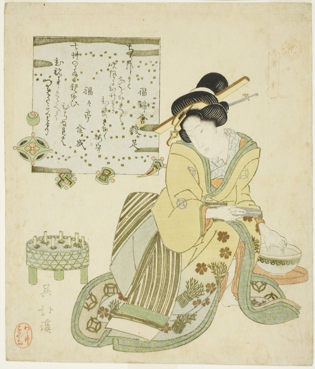Zeng Shen (Jp: So Shin), "Evlada Dindarlığın Yirmi Dört Paragonu (Nijushiko)" dizisinden by Totoya Hokkei