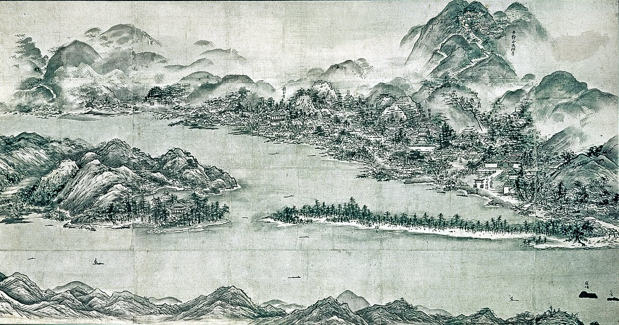 Mercure na Argus, c.1659 ki by Toyo Sesshu