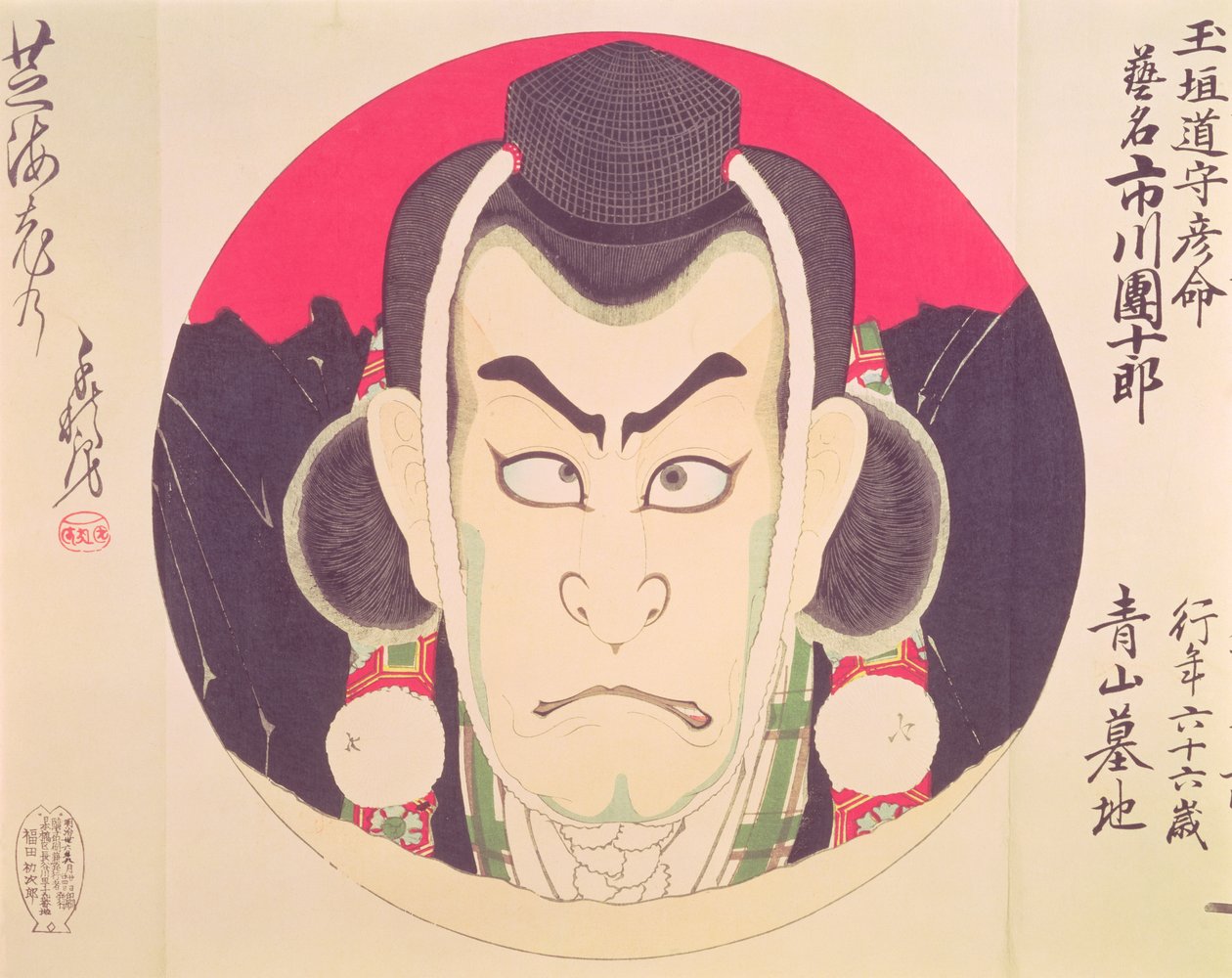 Ichikawa Danjuro IX, Chikanobu