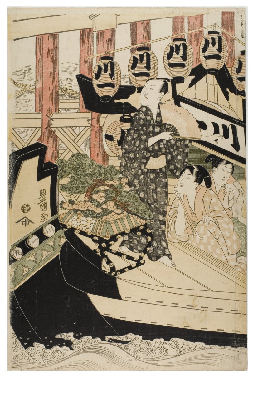 On İki Ayın Oyuncuları by Toyokuni Utagawa