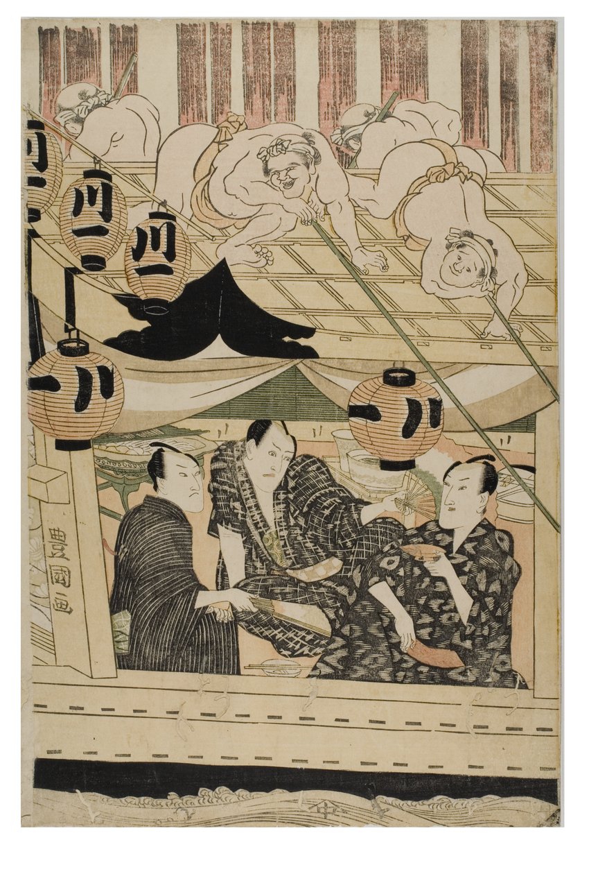 On İki Ayın Oyuncuları by Toyokuni Utagawa