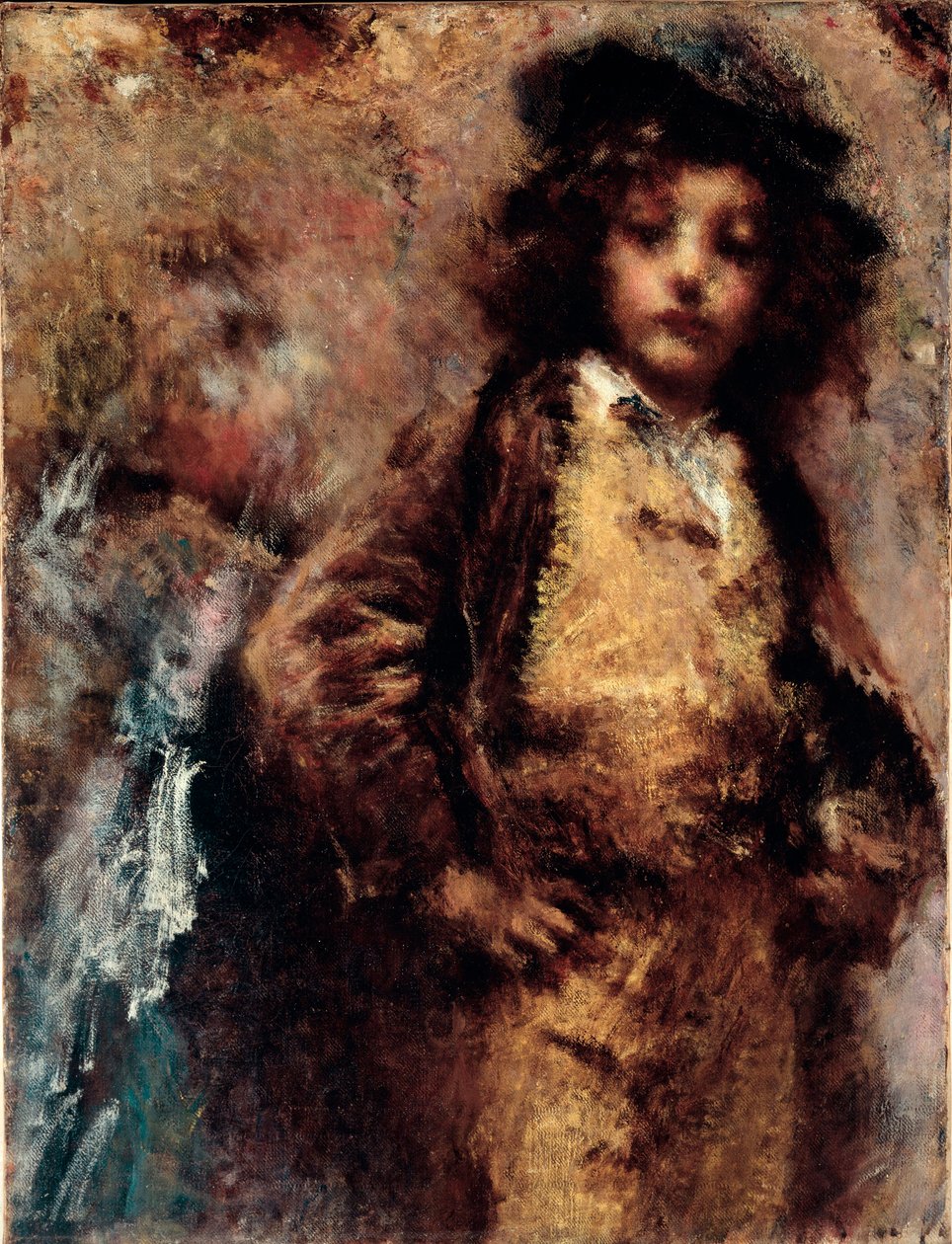 Zavallı ama güzel bir züppe gibi görünen genç bir adamın portresi. Boyama Tranquillo Cremona (1837-1878) Genes, Nervi, Galleria Arte Moderna tarafından by Tranquillo Cremona
