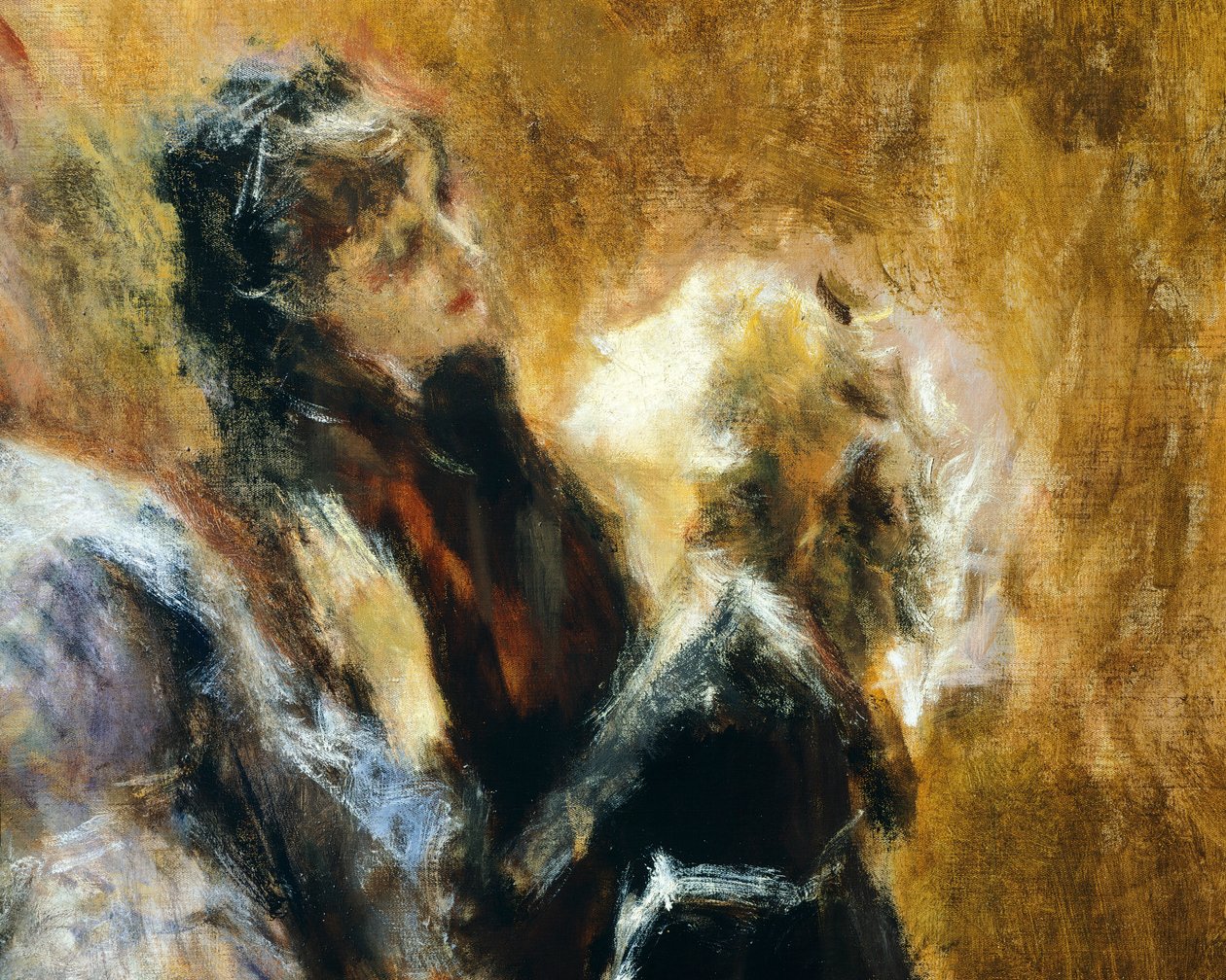 Ziyaret Koleji, Tranquillo Cremona (1837-1878), tuval üzerine yağlı boya by Tranquillo Cremona
