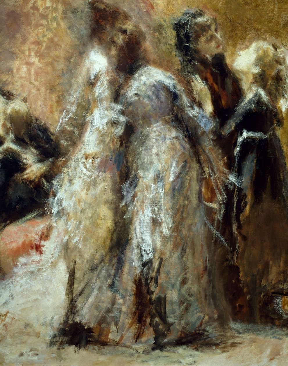 Ziyaret Koleji, Tranquillo Cremona (1837-1878), tuval üzerine yağlı boya by Tranquillo Cremona