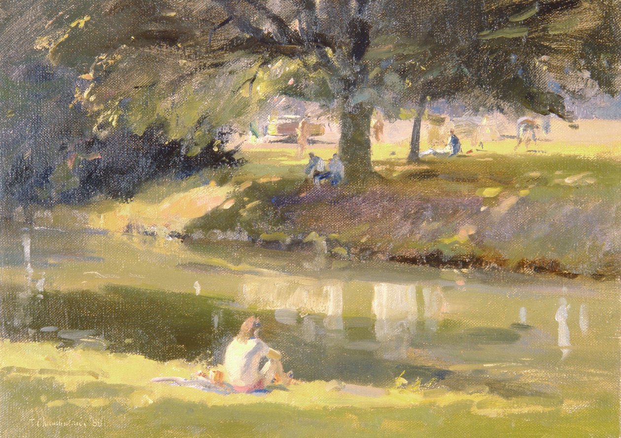Yüksek Yaz, Castle Grounds, Hertford, 1988 by Trevor Chamberlain