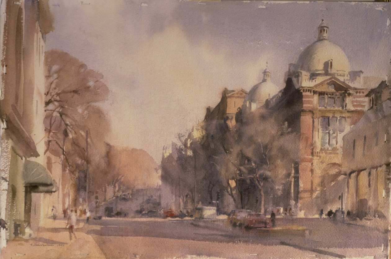 Kış Sabahı, Victoria ve Albert Müzesi, 1990 (wc) by Trevor Chamberlain