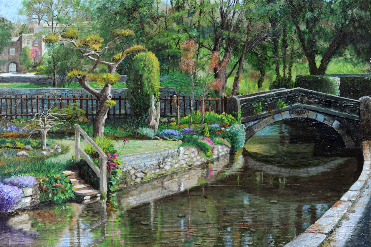 Köprü ve Bahçe, Bakewell, Derbyshire, 2009 by Trevor Neal