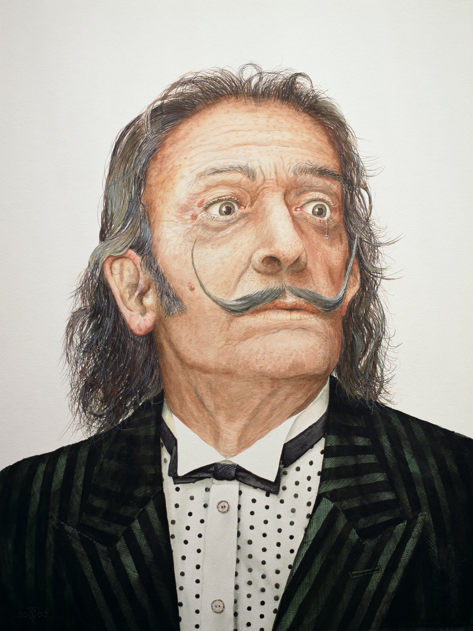 Dali (1904-89) (suluboya tahtasında wc) by Trevor Neal