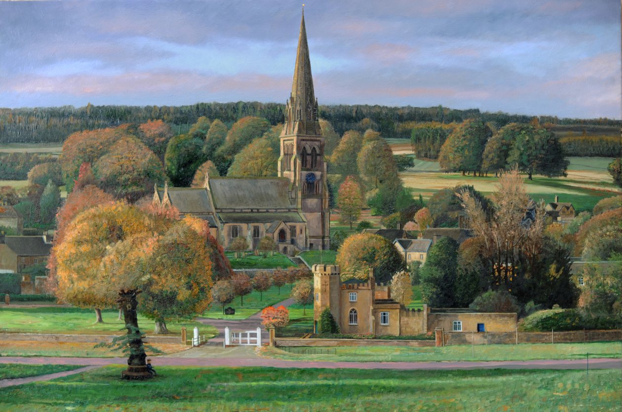 Edensor, Chatsworth Parkı, Derbyshire, 2009 by Trevor Neal