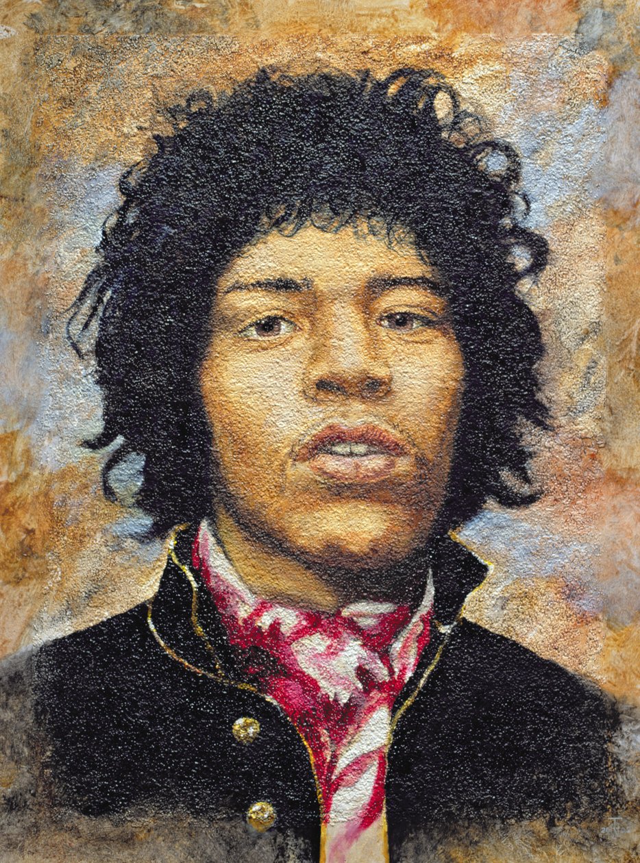 Hendrix (1942-70) (politeks levha üzerinde yağ) by Trevor Neal