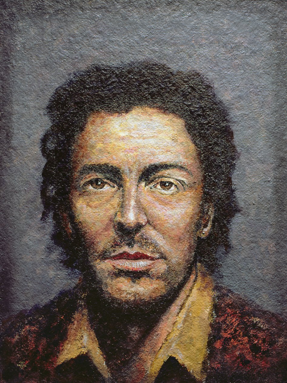 Springsteen (d.1949) (saman tahtası üzerinde akrilik) by Trevor Neal