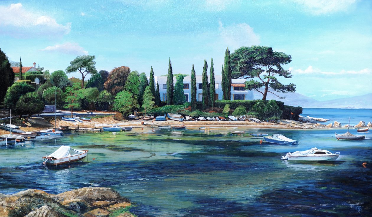 Villa ve Tekneler, Güney Fransa by Trevor Neal
