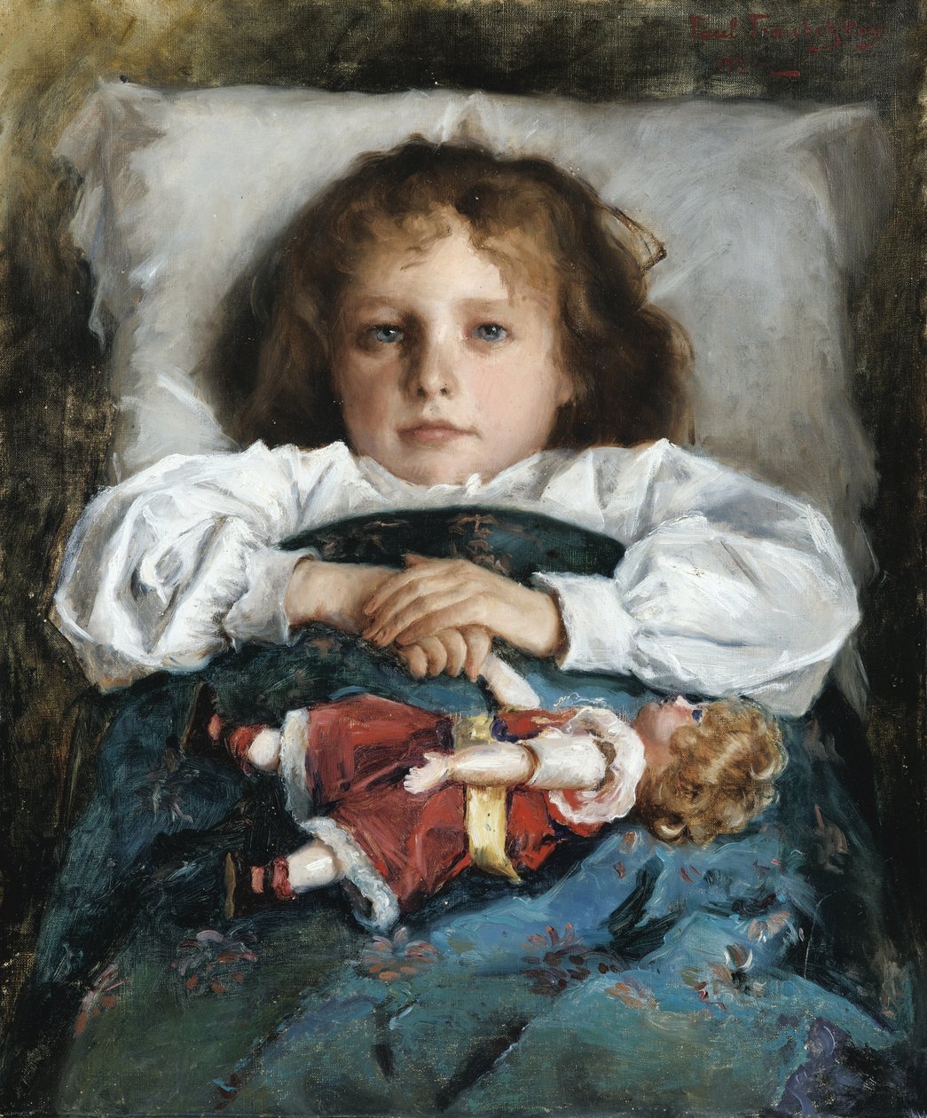 Oyuncak Bebekli Çocuk, 1912 by Trubetskoy
