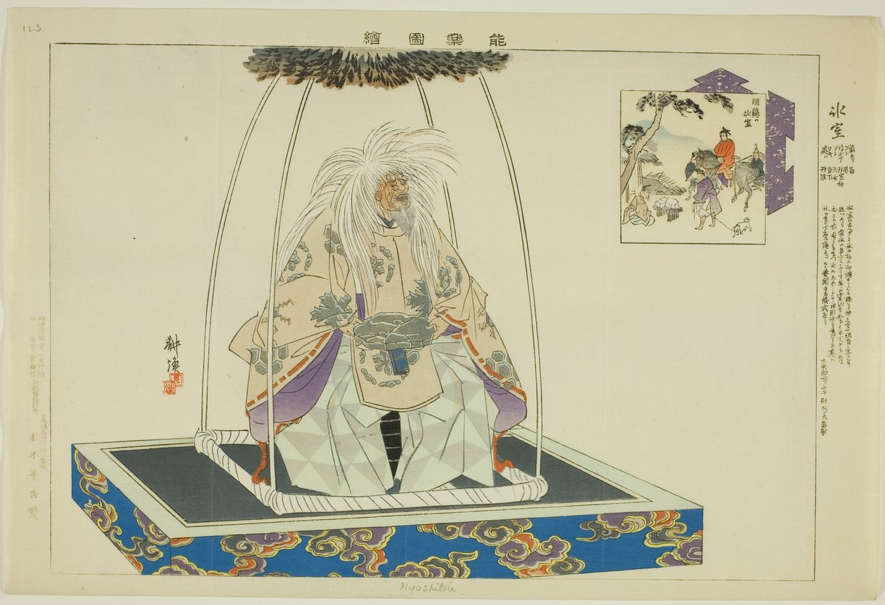 Hyoshitou, "Performanssız Resimler (Nogaku Zue)" dizisinden by Tsukioka Kogyo