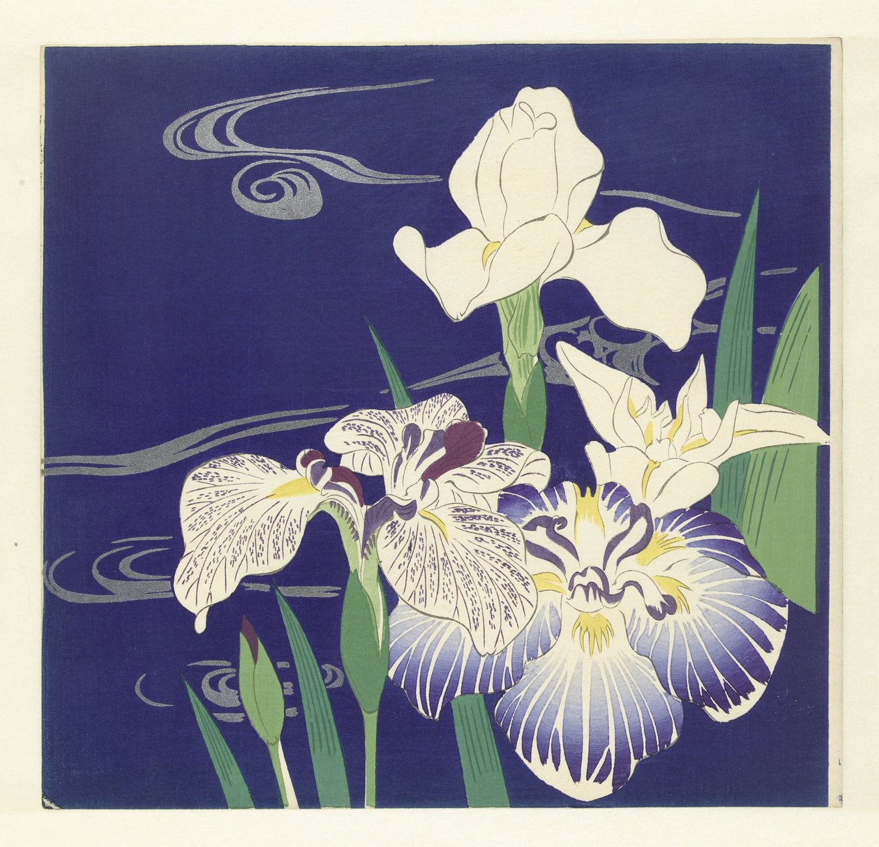 Süsen, 1890-1900 (tahta baskı) by Tsukioka Kogyo