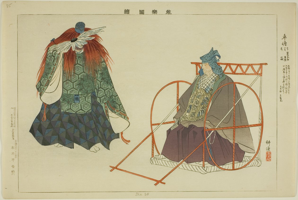 Shaso, "Performanssız Resimler (Nogaku Zue)" dizisinden by Tsukioka Kogyo