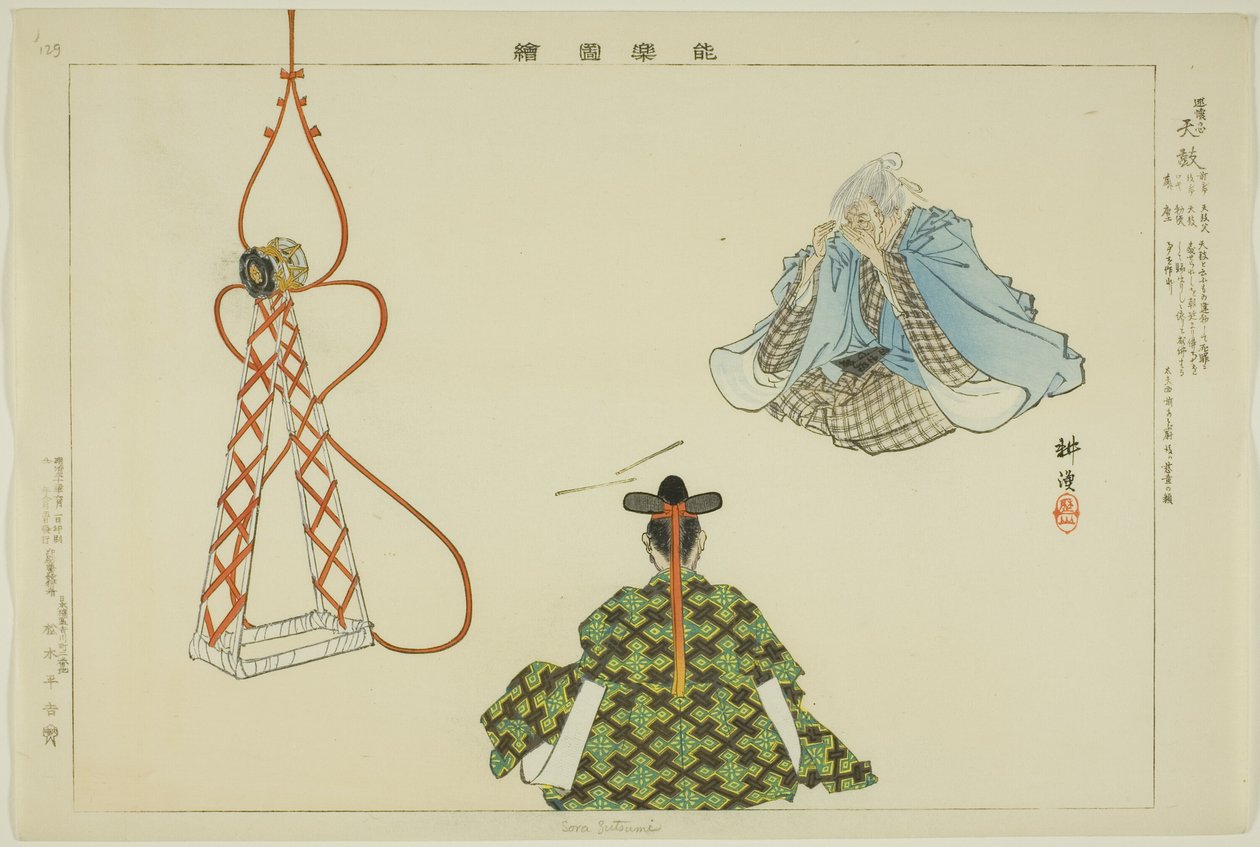 Sora Zutsumi, "Performanssız Resimler (Nogaku Zue)" dizisinden by Tsukioka Kogyo